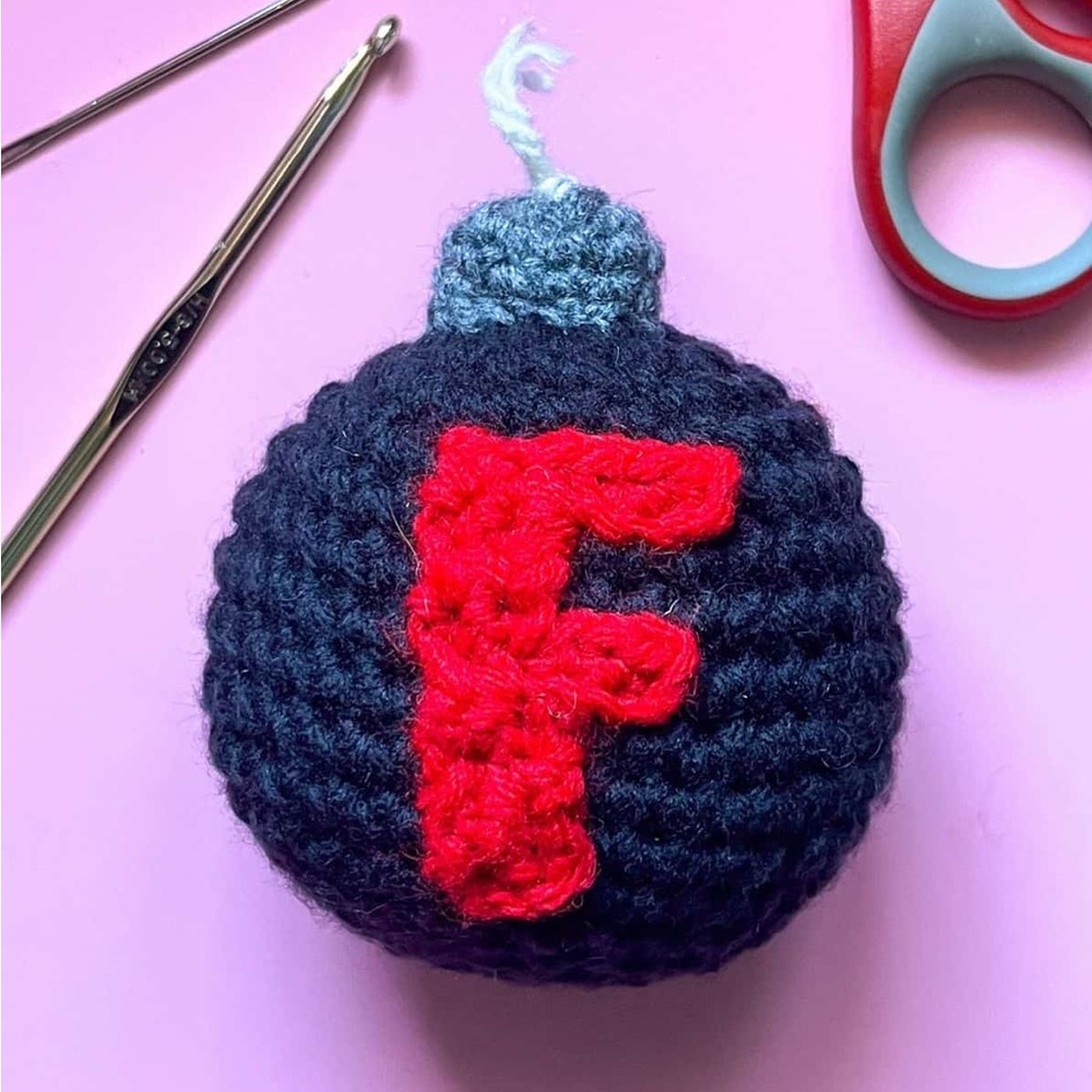 Hand Crocheted Emotional Support Gag Gift F Bomb Plushie!